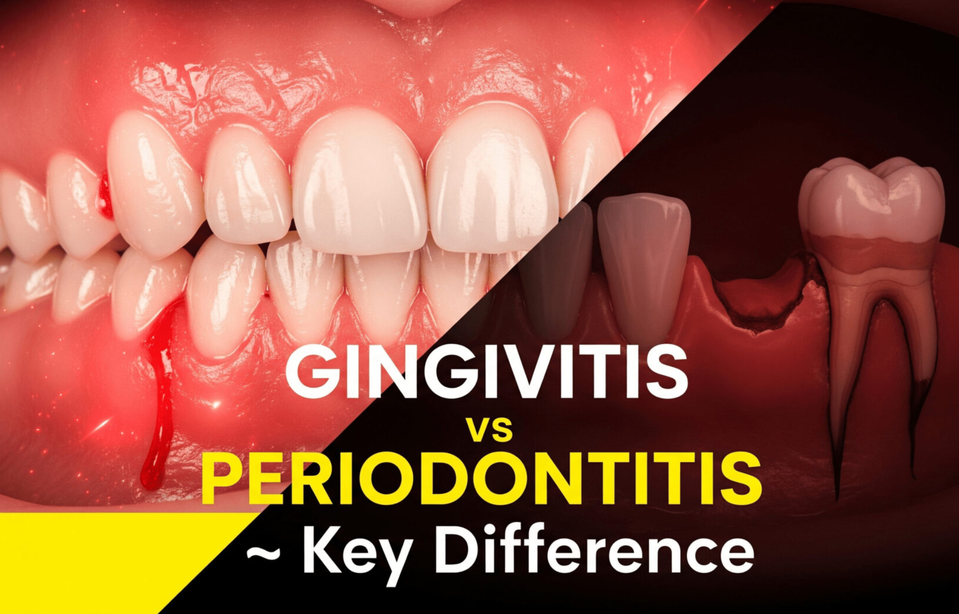 gingivitis vs periodontitis