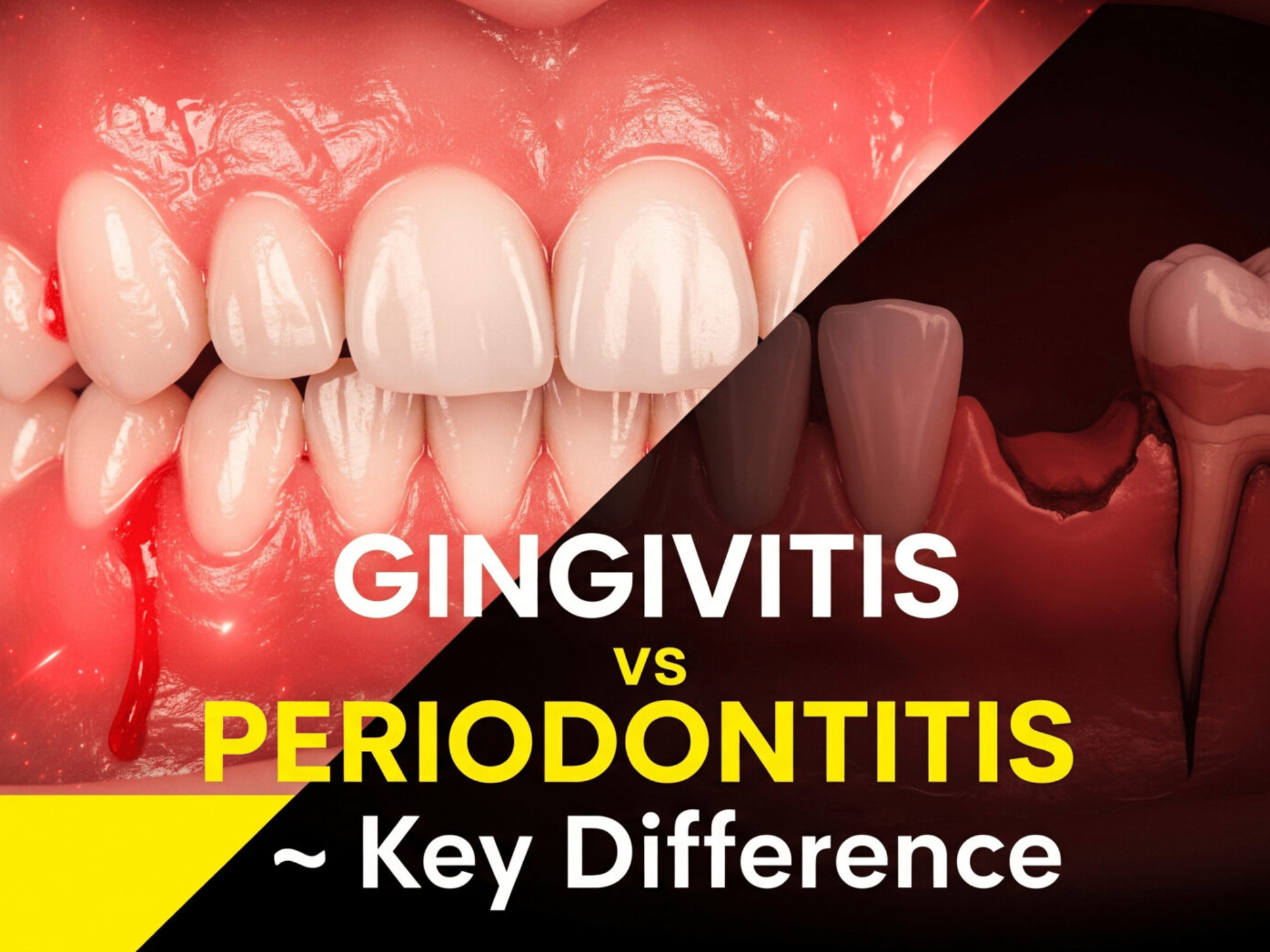 gingivitis vs periodontitis
