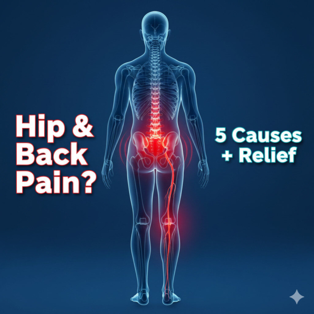 Hip and Lower Back Pain: 5 Common Causes and How to Find Relief